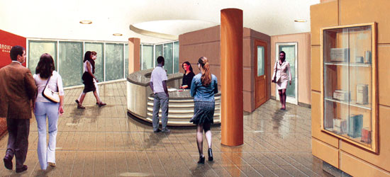 Main
		Lobby and Registration Area of new Life Recovery Center